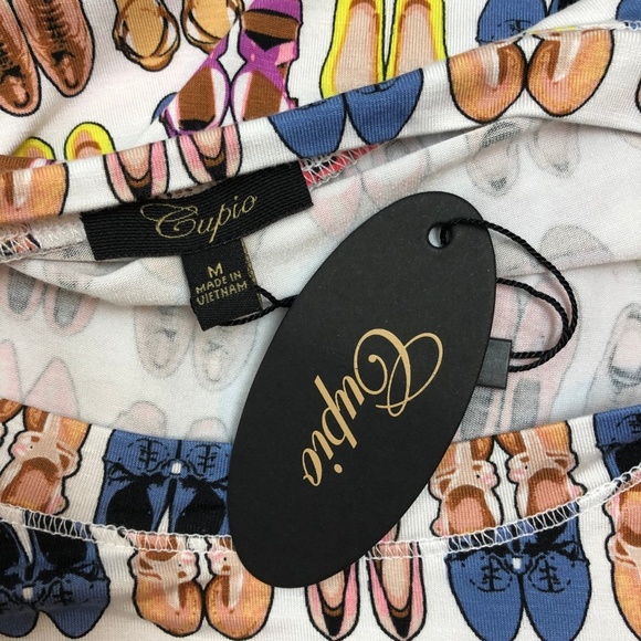 Cupio Shoe Tee T-Shirt Top - Picture 6 of 8